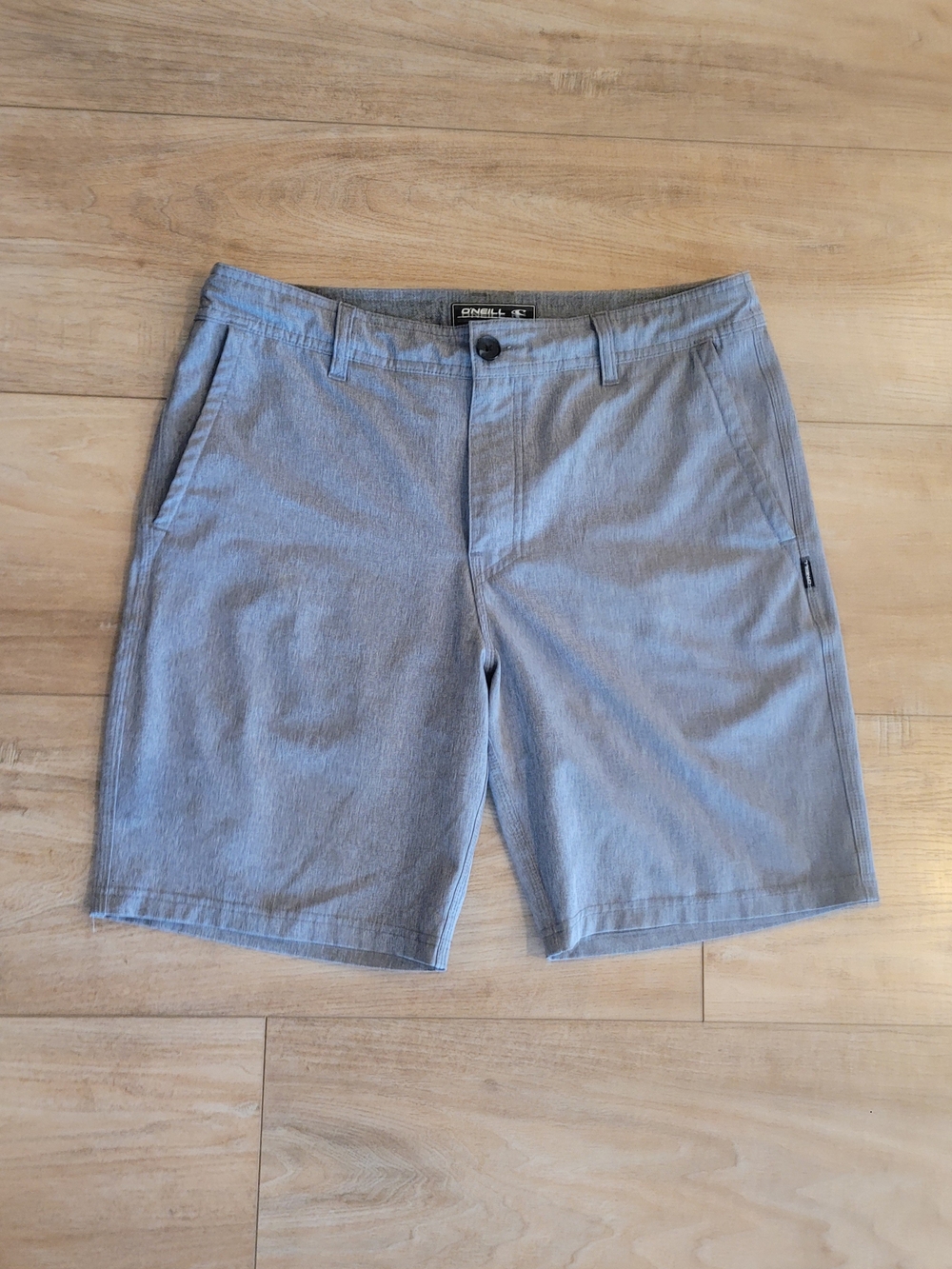 O'Neill Men's Light Grey Hybrid Casual Shorts